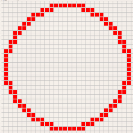 Круг из клеточек
