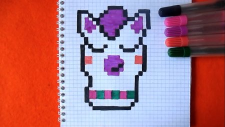 Лама по клеточкам