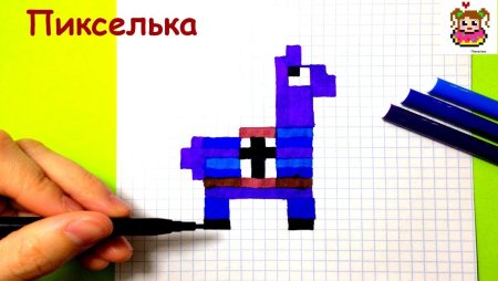 Рисунки по клеточкам Пингвин