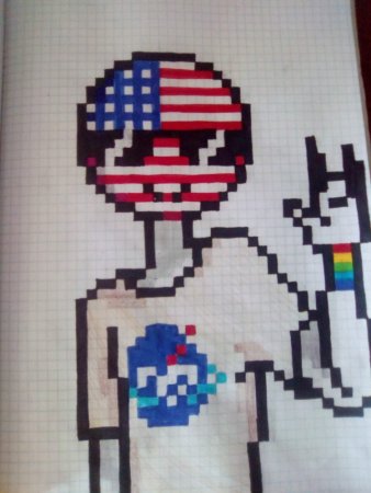 Рисование по клеточкам маршмеллоу