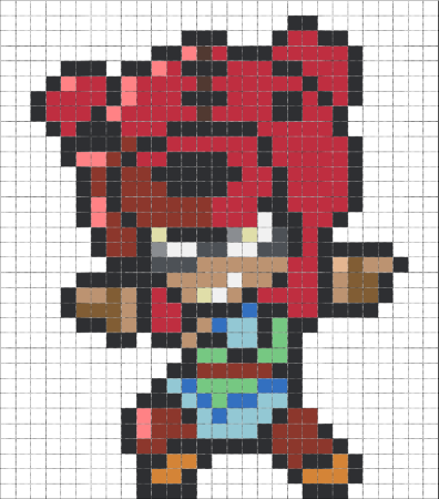 Леон из Браво старс пиксель арт