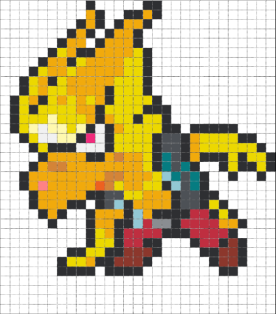 Пиксель арт Браво старс ворон