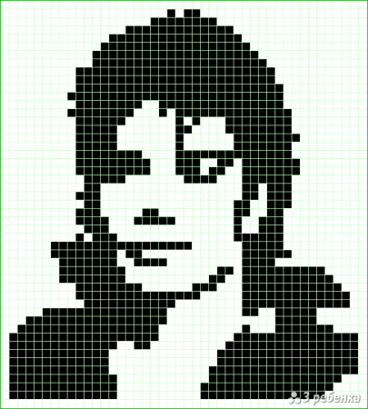 Майкл Джексон по клеточкам