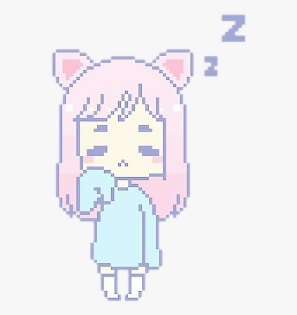 Пиксель арт аниме