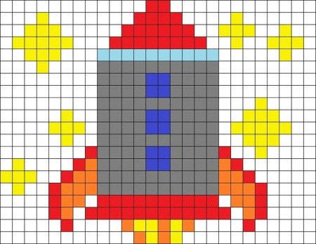 Фигуры из геометрических фигур по клеточкам