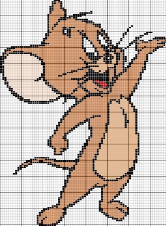 Вышивка крестиком мультяшки