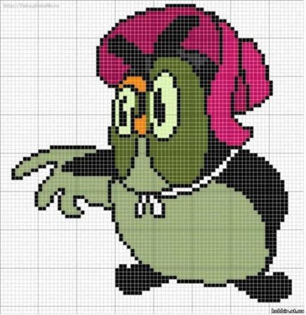 Вышивка крестиком из мультиков