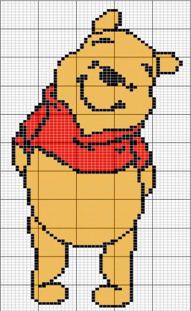 Рисование по клеточкам из мультиков