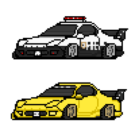Pixel car Racer Porsche