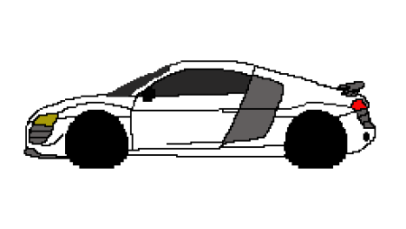 Пиксельные машины сбоку