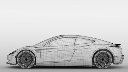 Tesla Roadster 2020 чертежи