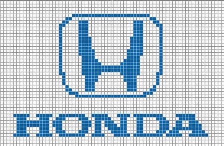 Рисование по клеточкам значки машин