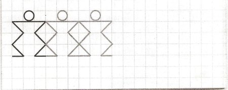 Узоры по клеткам простые 1