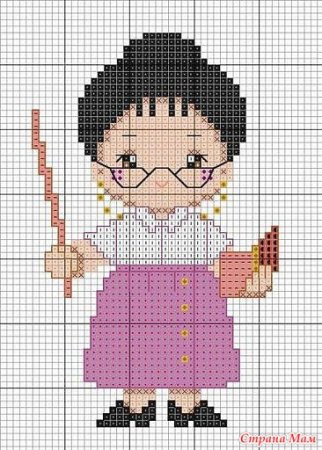 Вышивка крестом для учителя
