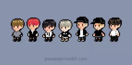 Пиксельные BTS