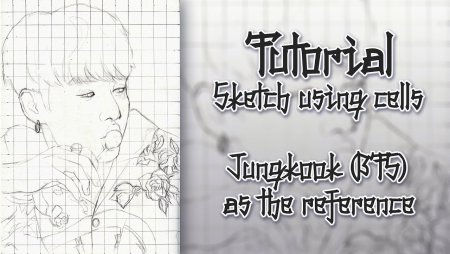 BTS по клеточкам в тетради