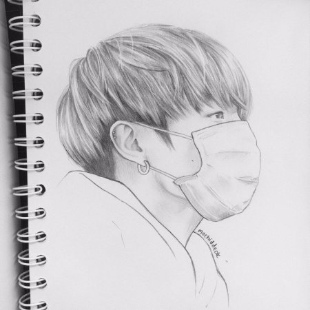 BTS рисунки Чонгука