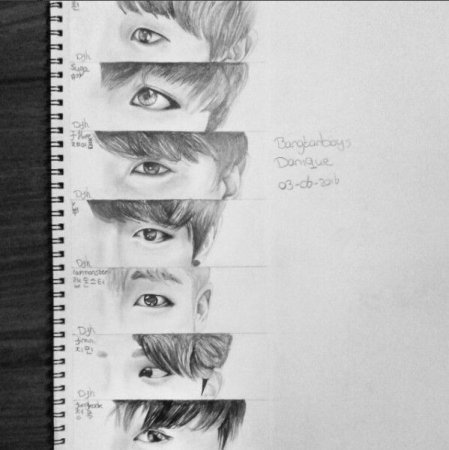 Глаза BTS рисунки