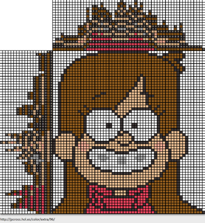 Гравити Фолз по клеткам