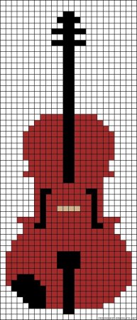 Скрипка по клеточкам