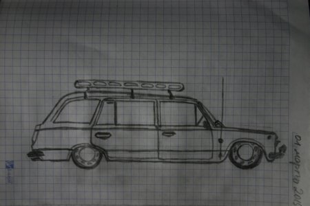 ВАЗ 2107 по клеткам