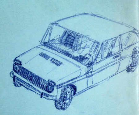 Русские машины карандашом