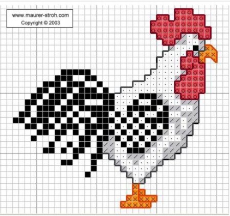 Петух по клеточкам