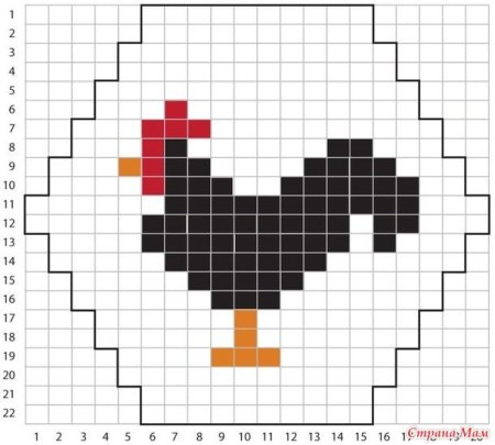 Японский кроссворд петух