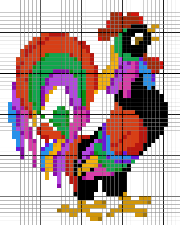 Графический диктант петушок