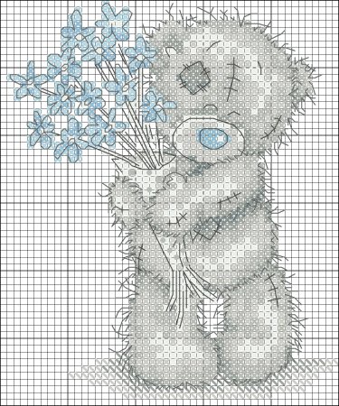 Мишки Тедди вышивка крестом схемы