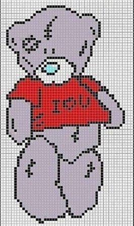 Набросок для вышивки Медвежонок