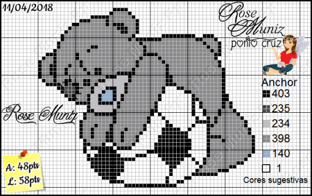 Мишки Тедди вышивка крестом схемы