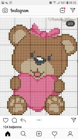 Вышивка Медвежонок Тедди