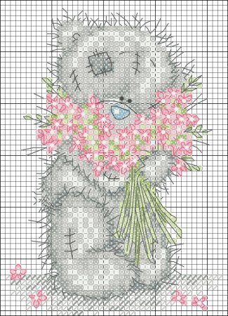 Мишки Тедди вышивка крестом схемы