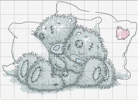 Ковровая вышивка мишка схем для вышивки