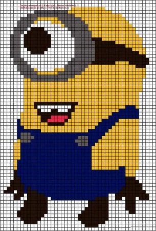 Рисунки по клеточкам персонажи