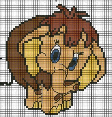 Вышивка крестом из мультиков