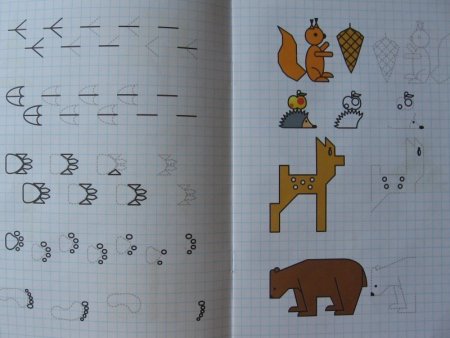 3д рисунки по клеточкам в тетради