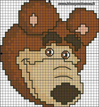 Медведь в клеточках