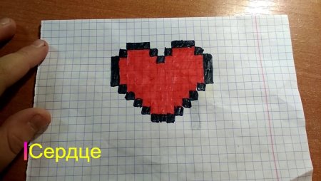 3д сердце по клеткам