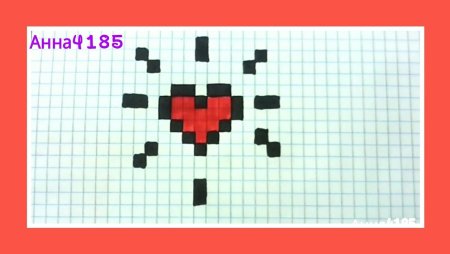 Лапка по клеточкам маленькая