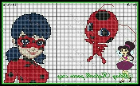 Вышивка крестом леди баг