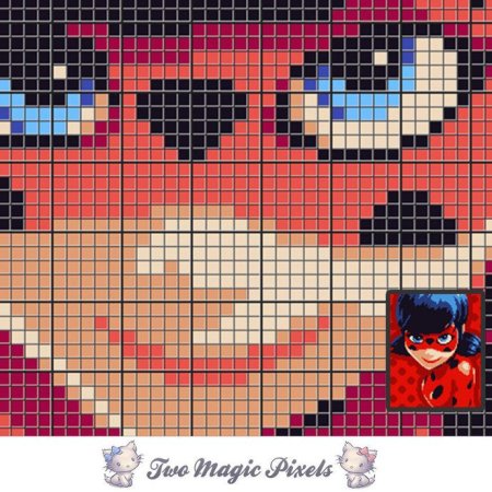 Леди баг вышивка крестиком