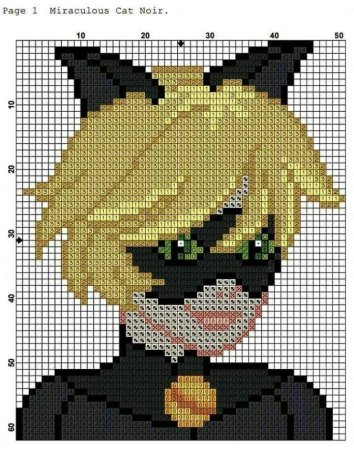 Супер кот вышивка