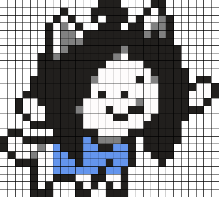 Temmie Undertale пиксельные