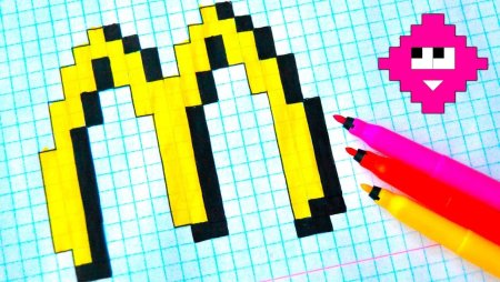 Рисование по клеткам макдональдс