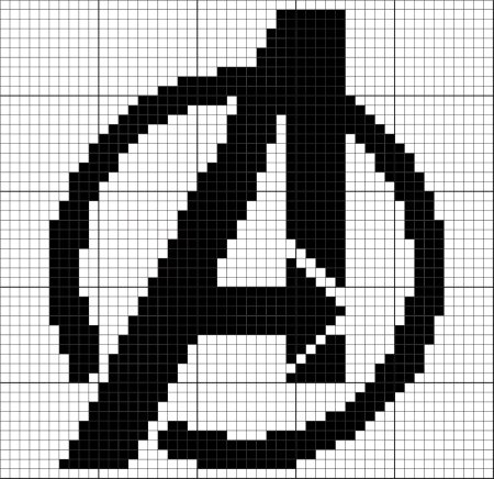 Рисунки по клеточкам знаки