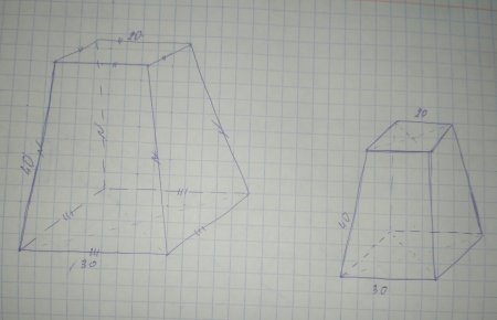 4х угольная усеченная пирамида