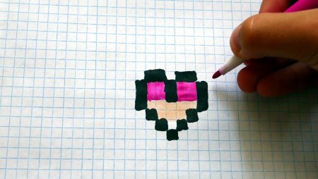 Рисунки по клеточкам Чупа чупсы