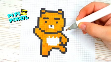 Рисунки по клеточкам пи пи пиксель